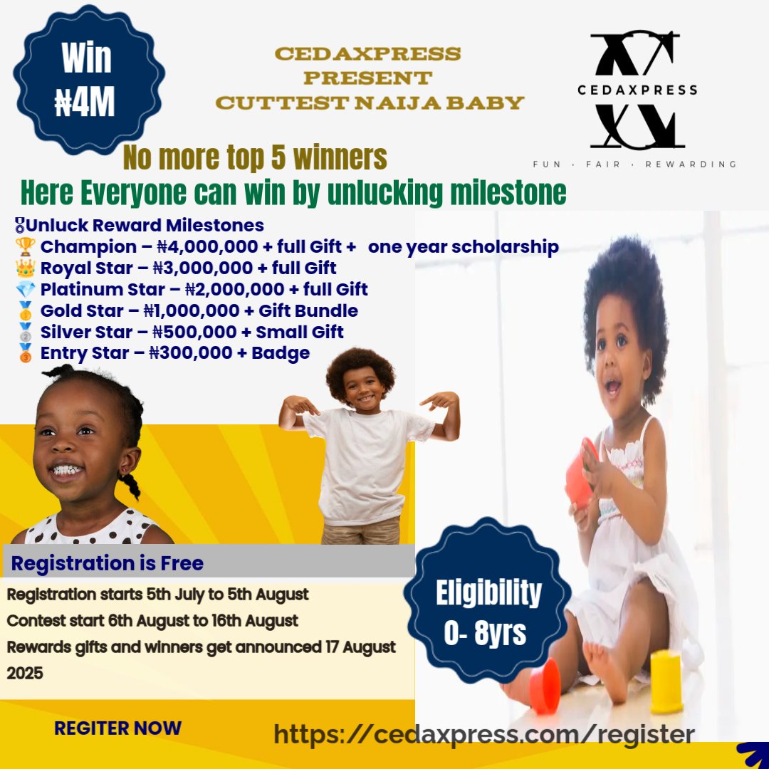 Cutest Naija Baby Contest Poster